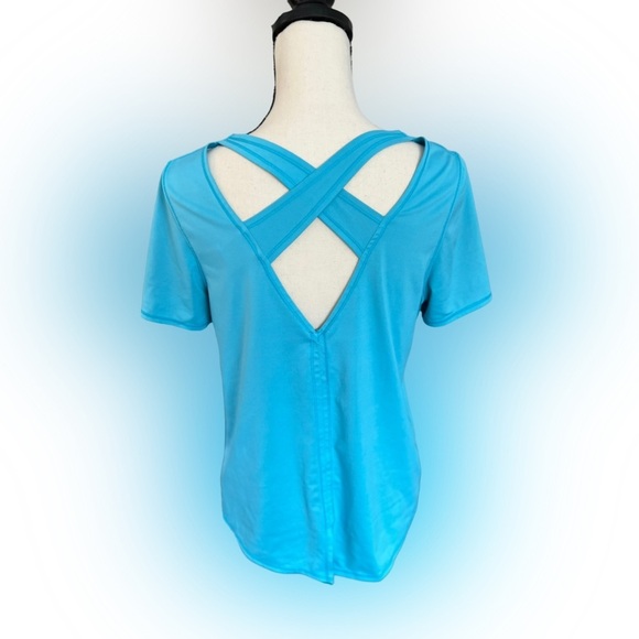 AVIA - Cross Back Stretch Activewear Top - Picture 1 of 4